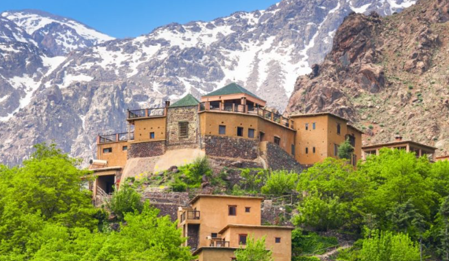 Village de montagne d'Imlil dans le Haut Atlas