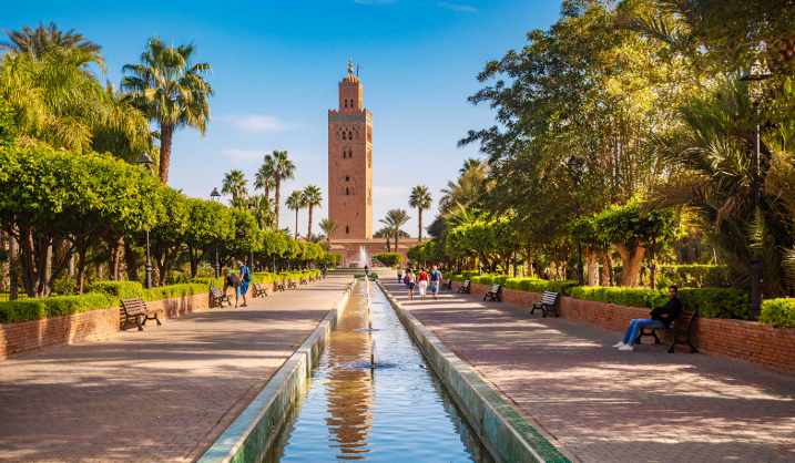 Koutoubia et jardins de Marrakech, la Ville Rouge