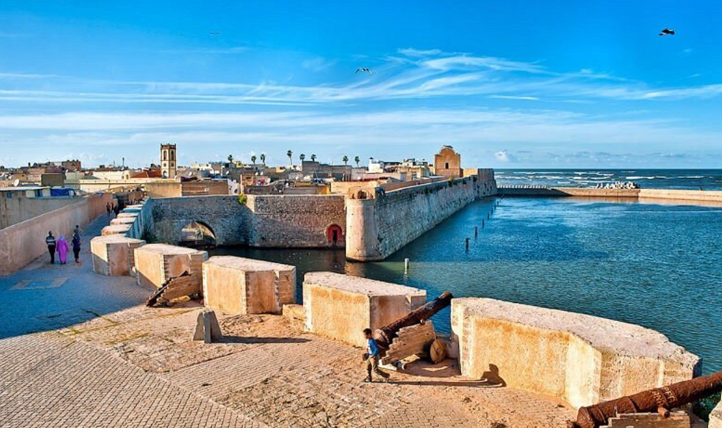 Vue aérienne du littoral d'El Jadida