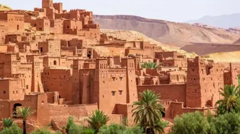 Kasbah en pisé classée UNESCO près d'Ouarzazate