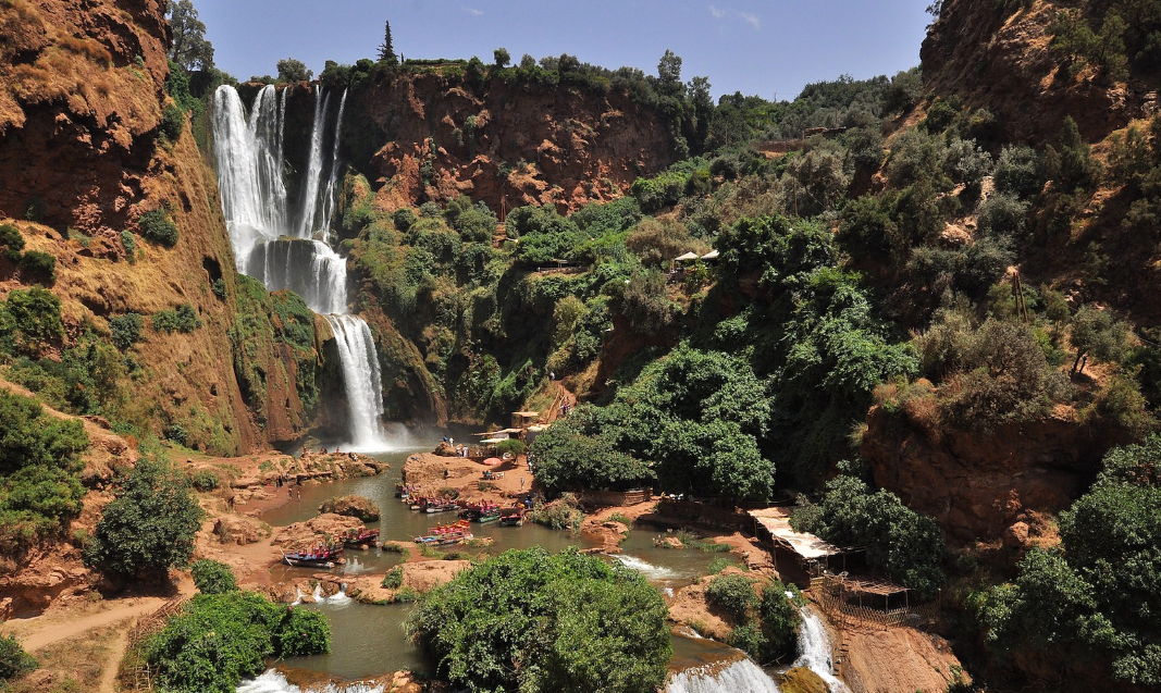 Cascades d'Ouzoud vues depuis la terrasse panoramique